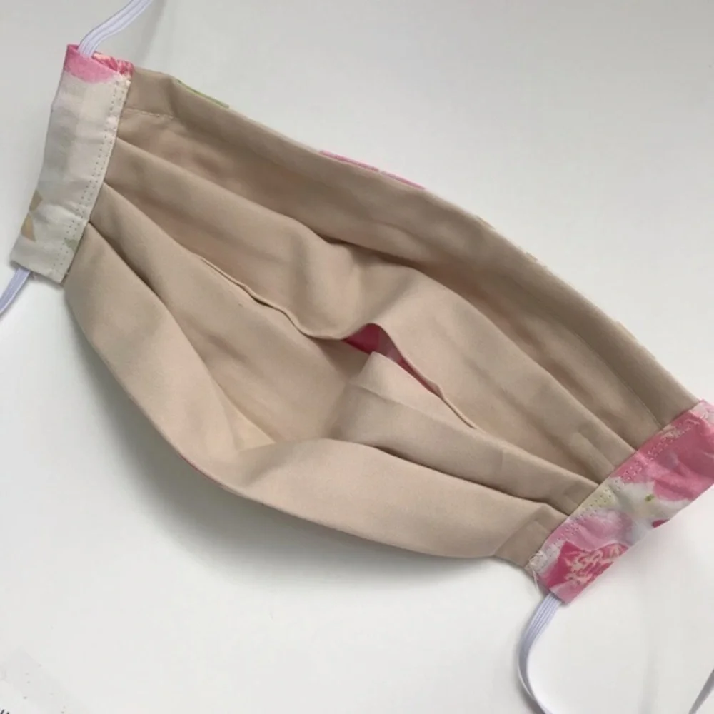 Free With Bundle Over $75 Pink floral‎ cloth mask face covering